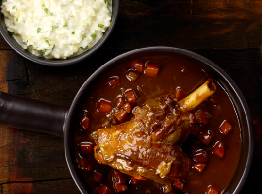 Transgourmet - Recette Souris d'agneau braisée au vin rouge Transgourmet - Recette Souris d'agneau braisée au vin rouge
