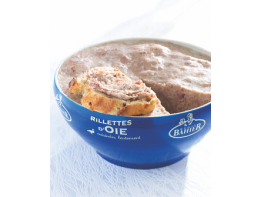 Rillettes d'oie en terrine plastique terrine de 2 kg