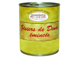 Gésiers de dinde émincés